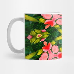 Cute Tropical Flower Pattern Mug